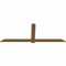 Ekena Millwork Eugene Smooth Timber Gable Bracket, Western Red Cedar, 96"W x 36"H x 1 1/2"D x 5 1/2"F, 9/12 Pitch GBW096X36X0206EUG00SWR - alternate 5